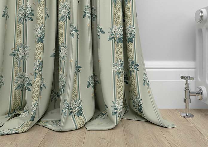 Upton, Apple Bee Bud Green - Made to Measure Curtains - Image 6
